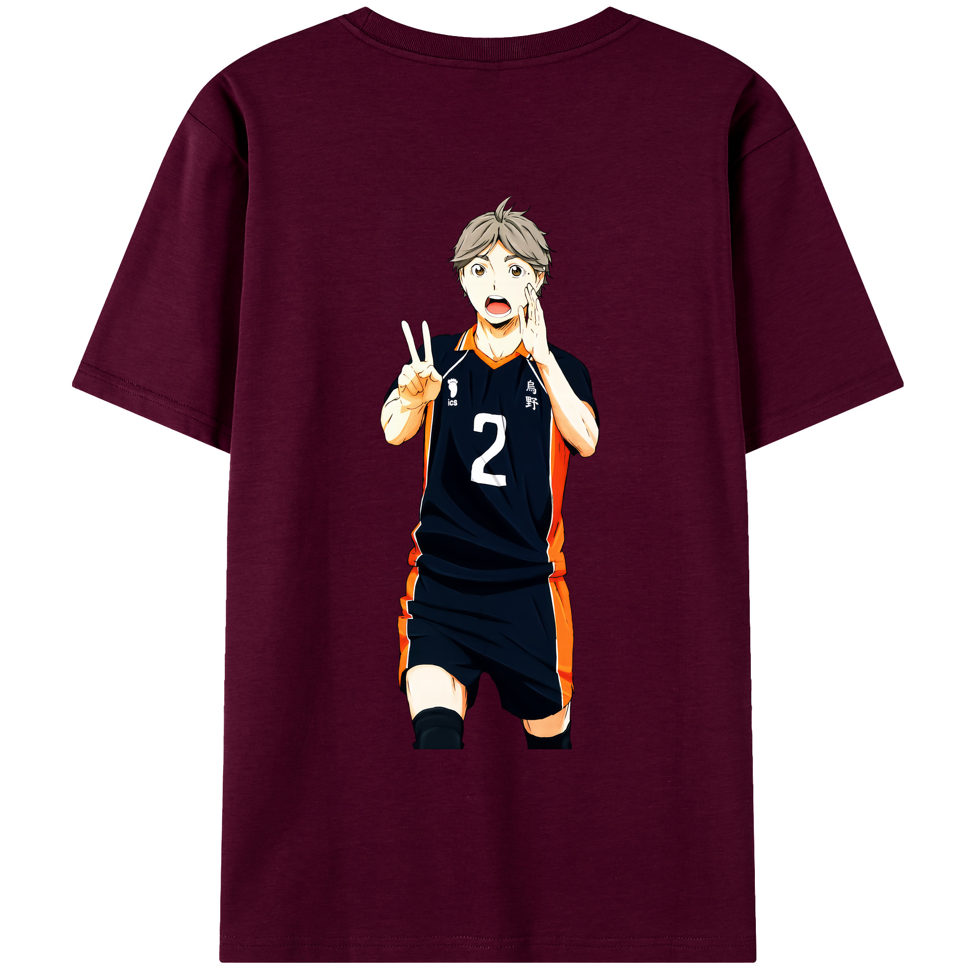 （画像用） ハイキュー!! Haikyu!! レディース半袖Tシャツ(バックプリント)